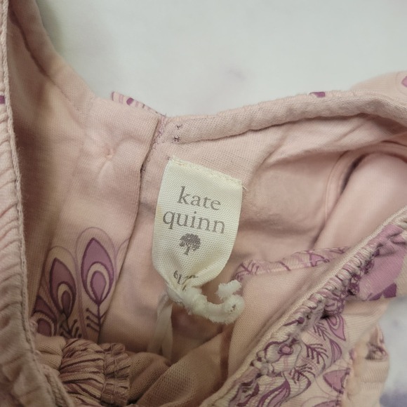 Kate Quinn Pink Peacock Ruffle Top - Picture 3 of 4